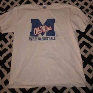 ole miss basketball tee